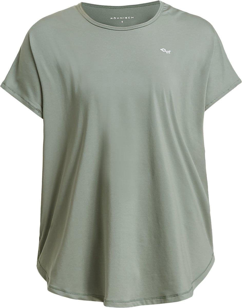 Röhnisch Sportshirt Leo Loose Dames Groen Maat Xs