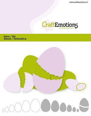 CraftEmotions Die - randen ei Card 11x9cm - 2