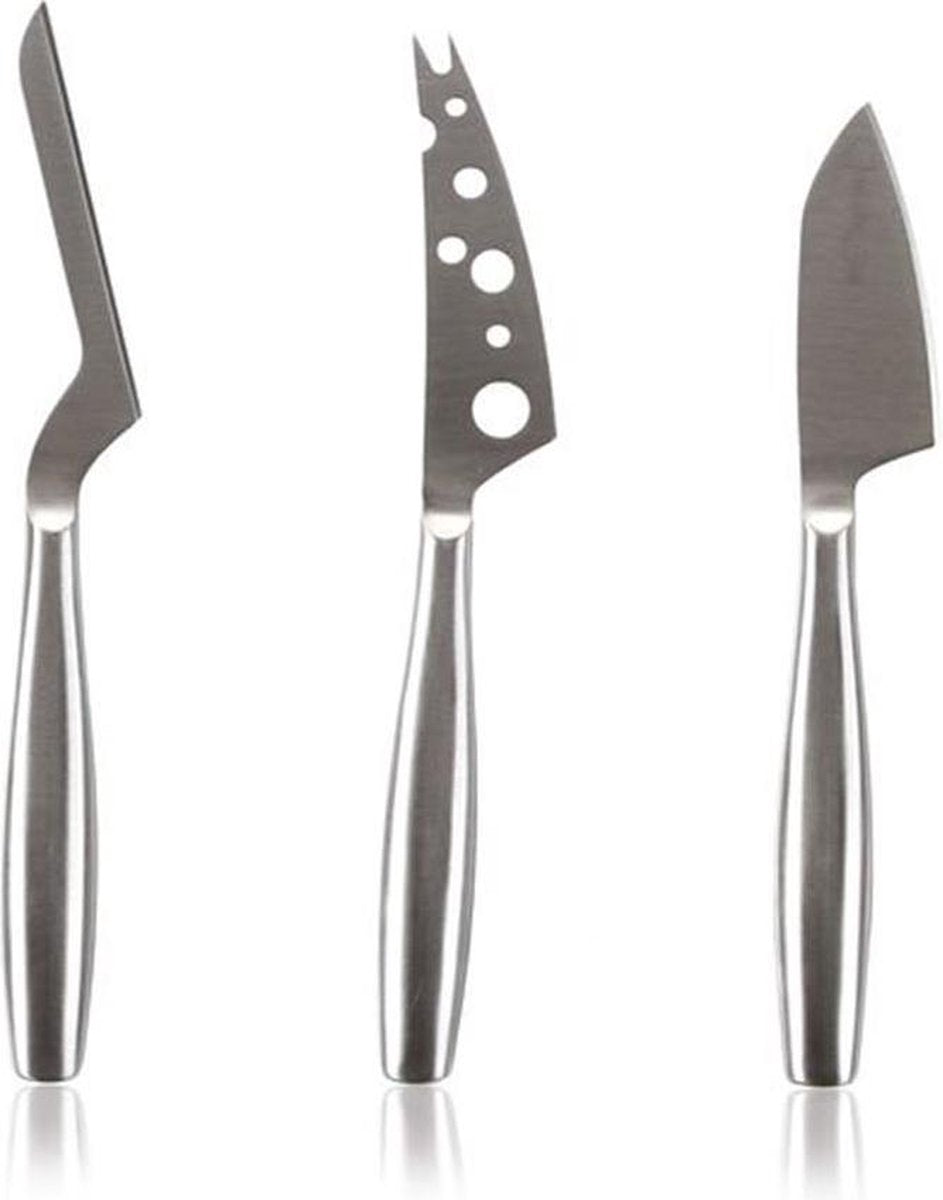 BOSKA - COPENHAGEN SET VAN 3 KAASMESSEN - ROESTVRIJ STAAL - 27.7x14.3