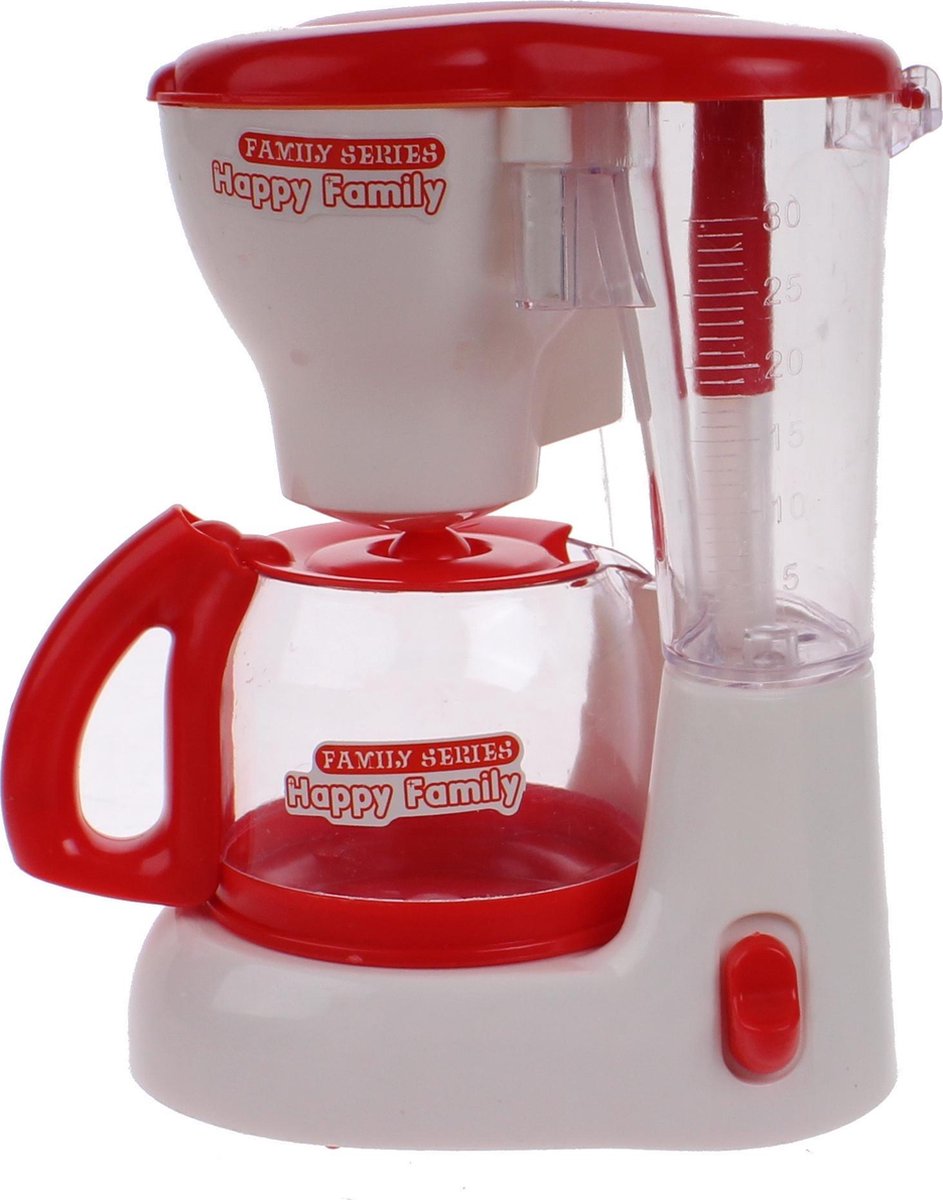 Luna Speelgoed Koffiezetapparaat Junior Rood/wit 15 Cm