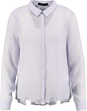 Supertrash semi transparante polyester blouse lavendel - Maat 38