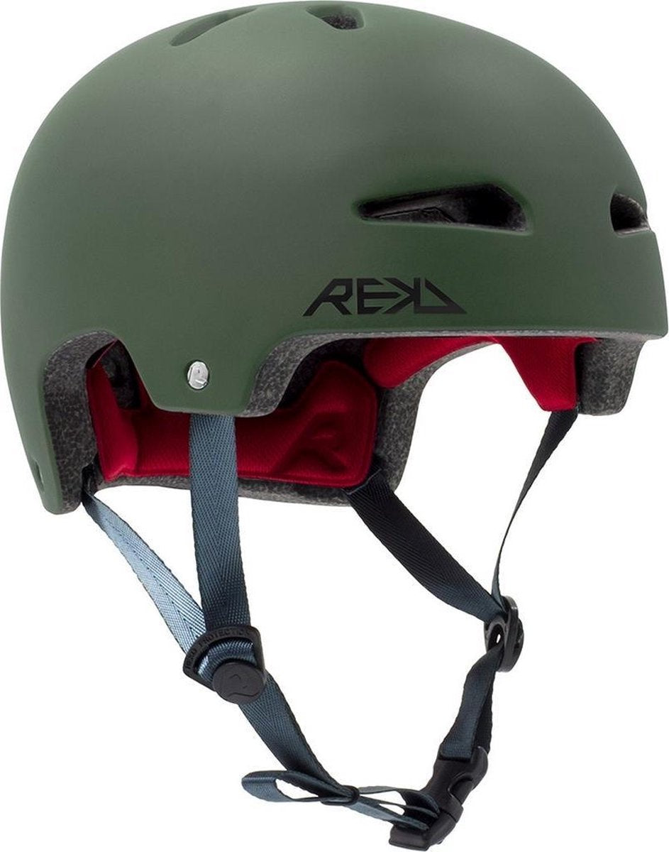 Rekd Helm Ultralite Matgroen Maat S/m 53-56 Cm