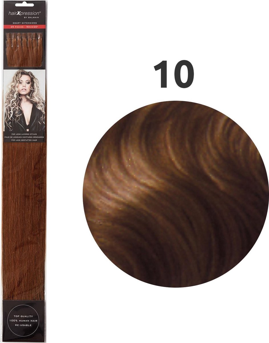 Balmain - HairXpression - Fill-In Extensions - Straight - 50 cm - 25 Stuks - 10