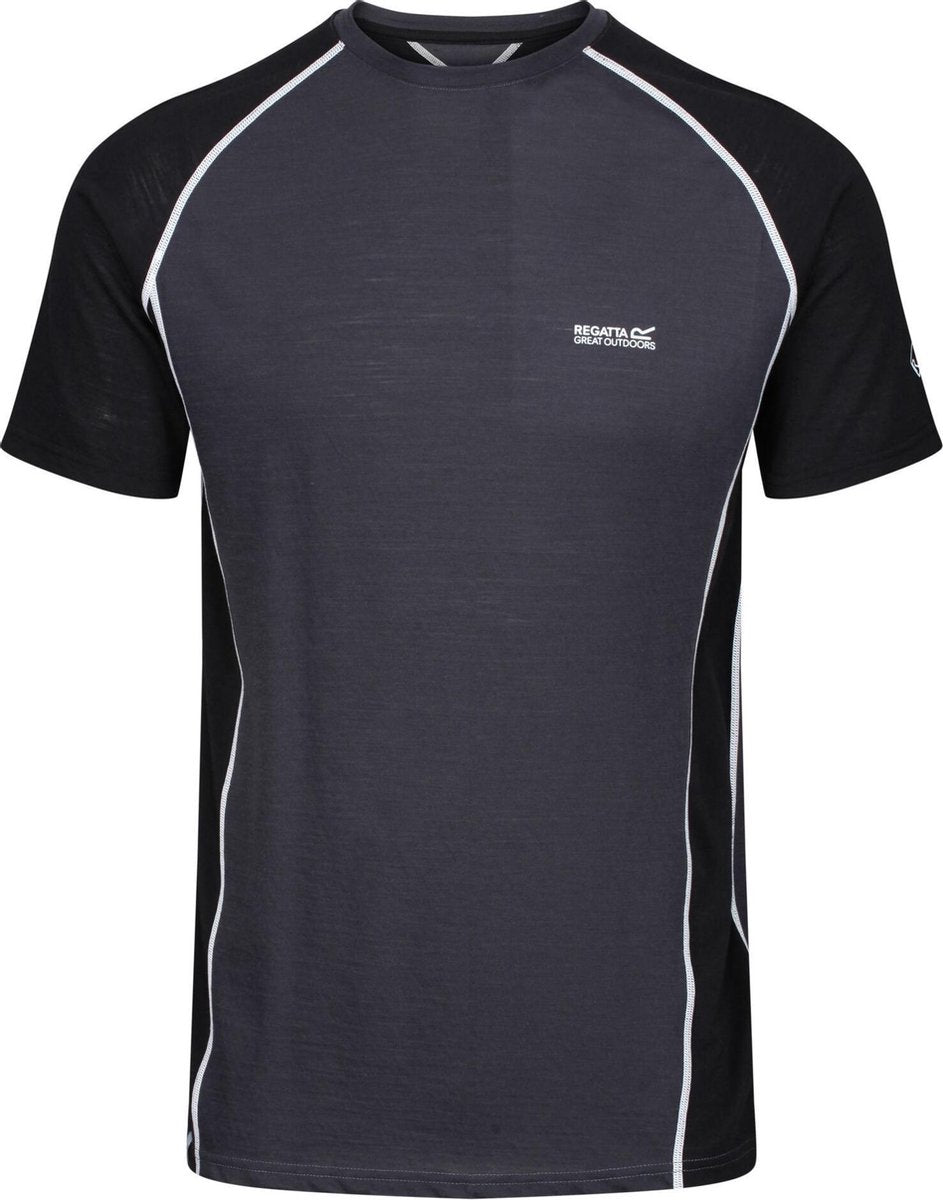Regatta Outdoorshirt Tornell Ii Heren Wol/polyester Zwart Mt 46