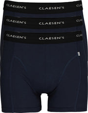 Claesen's Basics boxers (3-pack) - heren boxers lang - blauw -  Maat: M