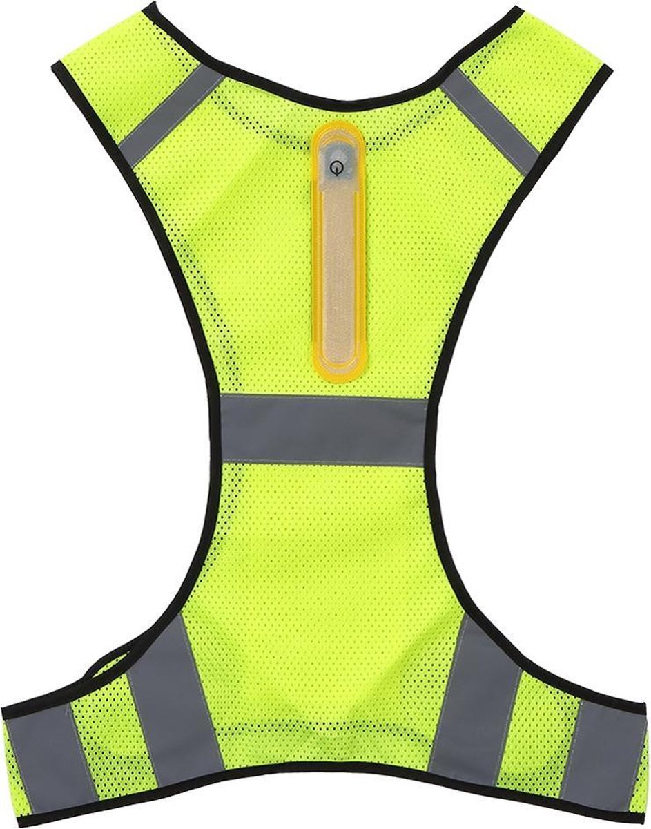 Verlicht Hardloopvest - Hardloop Verlichting - Wasbaar - Reflecterend Vest - met Smartphone Vakje