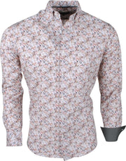 Jan Paulsen - Heren Design Overhemd - Regular Fit - Bruin