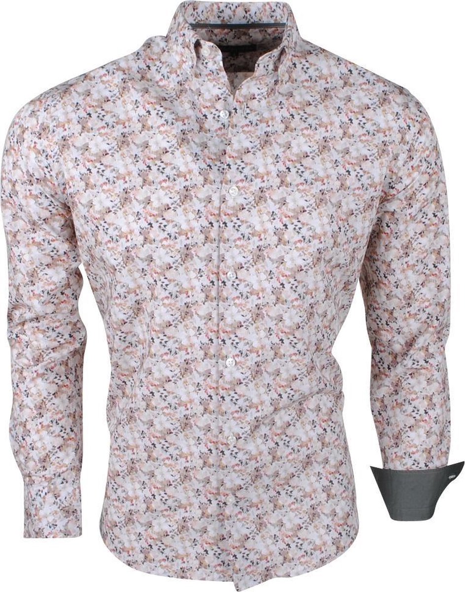 Jan Paulsen - Heren Design Overhemd - Regular Fit - Bruin