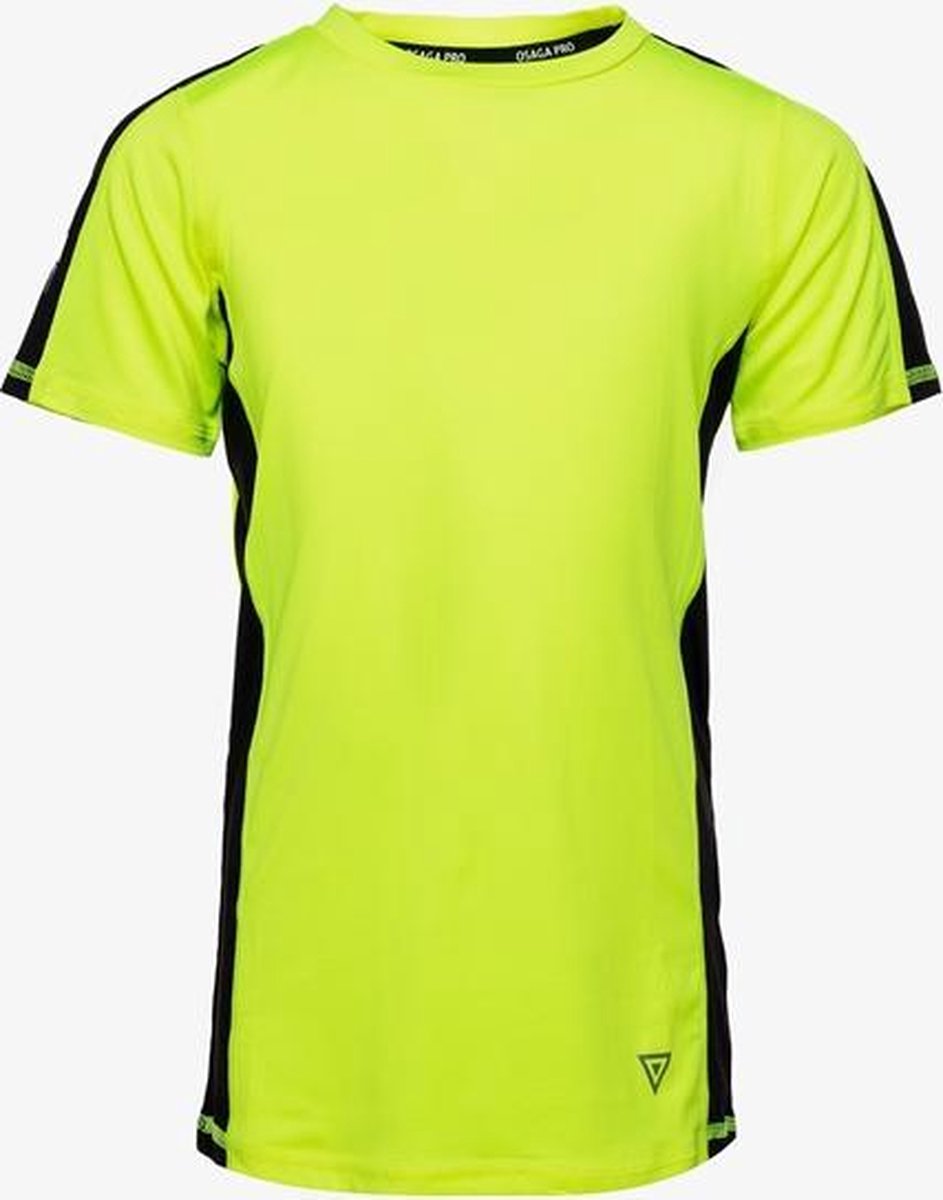 Osaga Pro jongens hardloop T-shirt - Geel - Maat 158/164