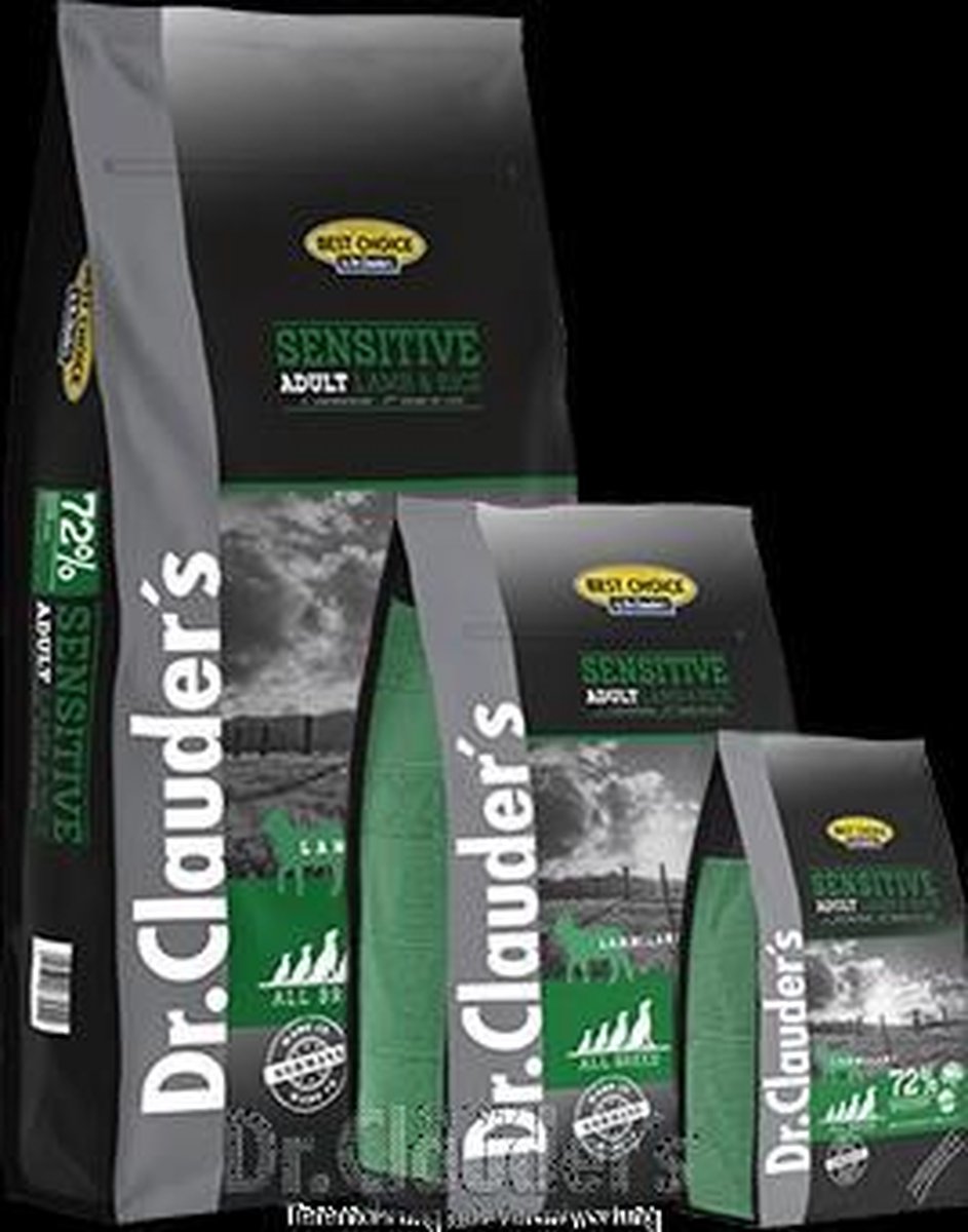 Best Choice Sensitive Adult Lamb & Rice Inhoud - 4 kg