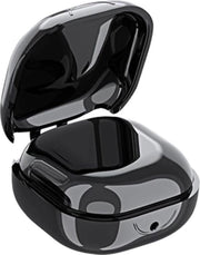 Luxe Siliconen Hoesje Voor Samsung Galaxy Buds Live / Pro Draadloze Oordopjes - Soft Case Cover Protector - Travel Beschermhoes - Reis Opberghoes Shell Beschermer Hoes - Zwart