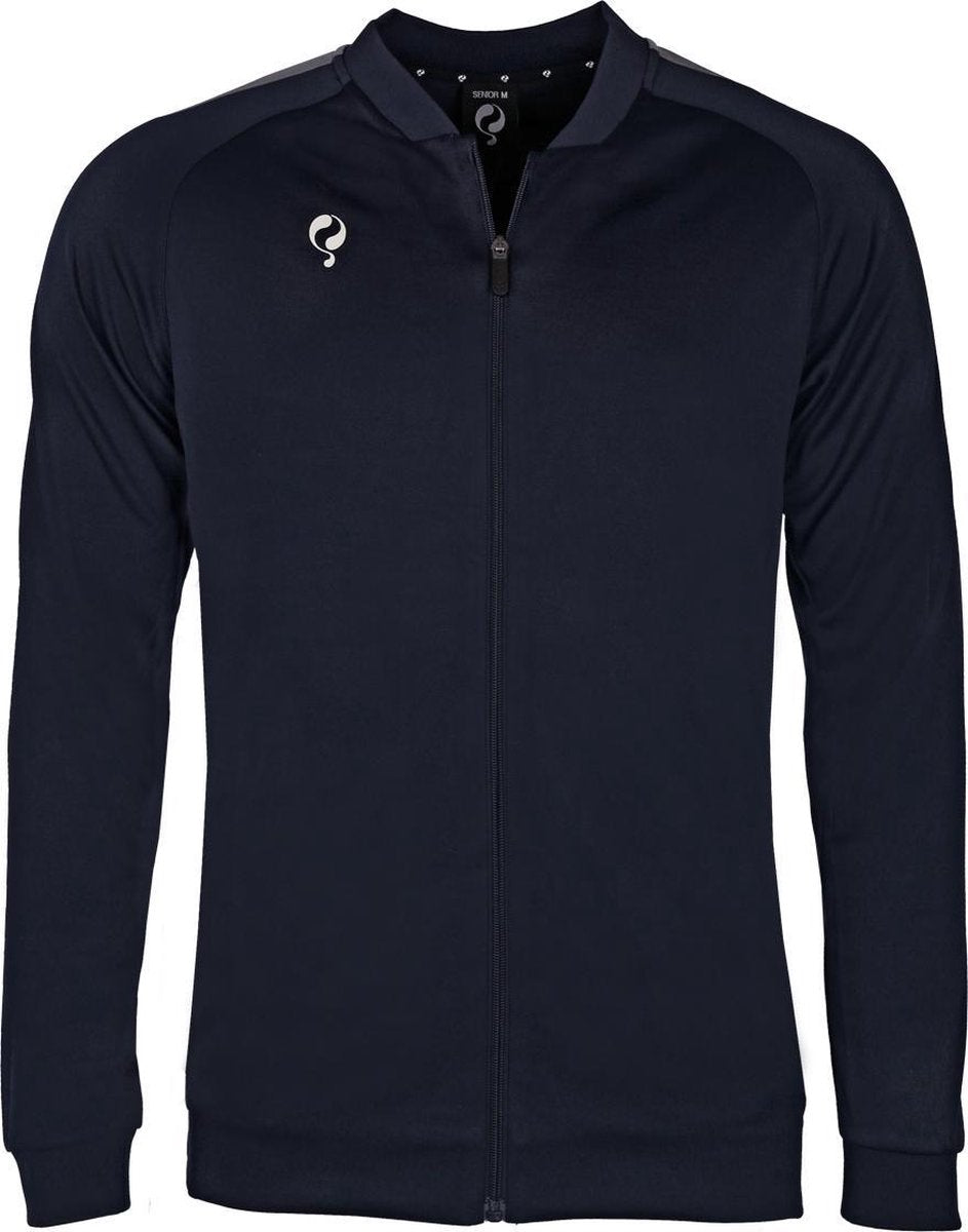 Heren Trainingsjack Doan Navy/ Grijs / Wit