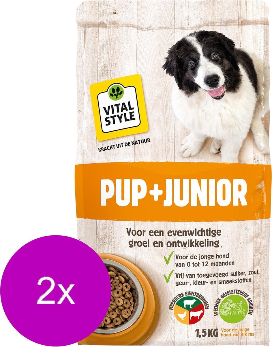Ecostyle Junior - Hondenvoer - 2 x 1.5 kg