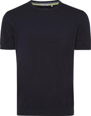 Tresanti Heren Pullover Korte Mouw Ronde Hals Navy Regular Fit - L