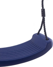 Kunststof Schommelzitje Blauw met PP-Touwen Zwart