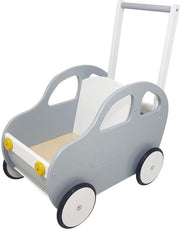 Playwood - Houten loopwagen auto - Zilver