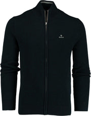 Gant vest donkerblauw opstaande kraag