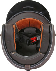 Itek Motorhelm ZPF 606 Bruin Leer - Maat: M