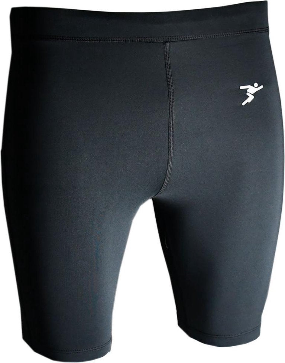 Precision Training Korte Thermobroek Heren Polyester Zwart Mt Xl