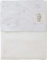 Pericles Wieglaken En Sloop Star 75 X 110 Cm Wit/grijs