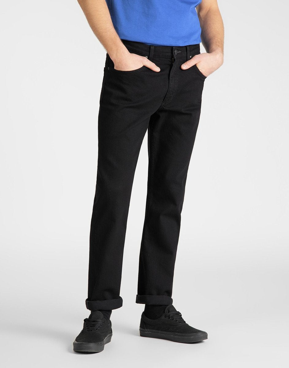 Lee Brooklyn Clean Black Mannen Straight Fit Jeans W32 X L32
