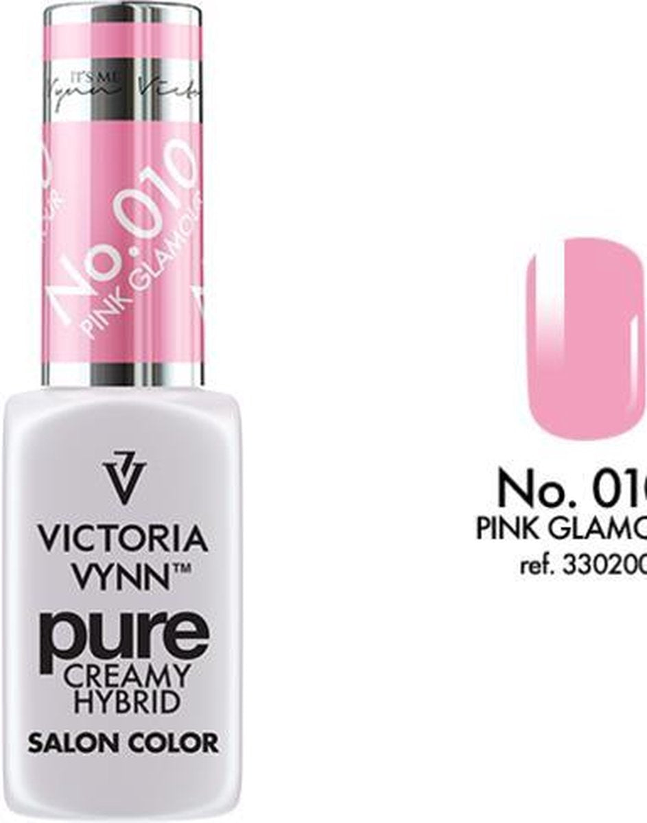 VICTORIA VYNN™ Gel Nagellak - Gel Polish - Pure Creamy Hybrid  - 8 ml - Pink Glamour  - 010 - Rose