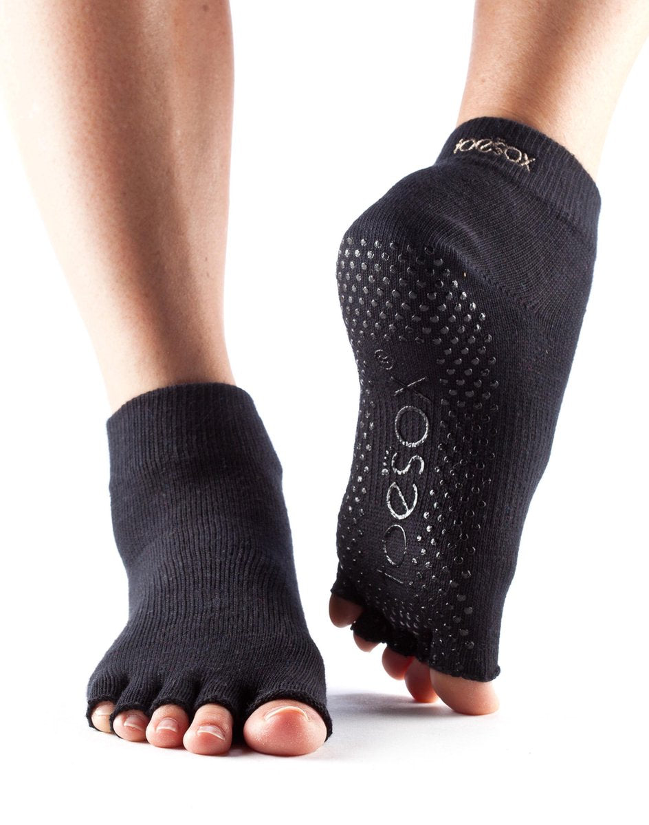TOESOX™ - Ankle Half Toe Zwart Medium