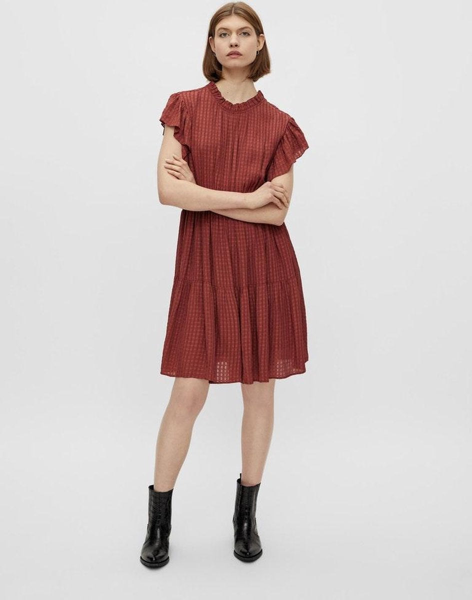 Pcliz Sl Dress 17112604 Burnt Henna