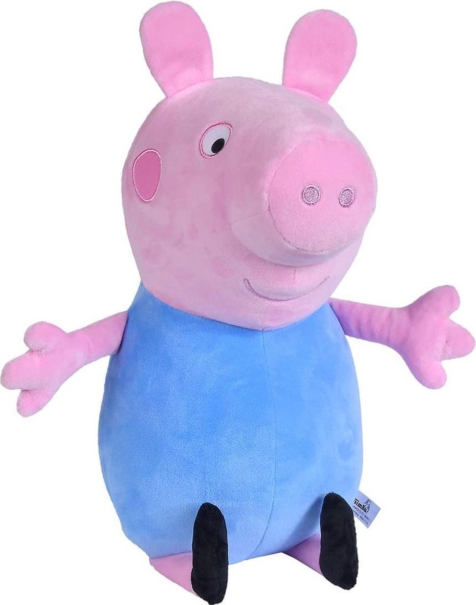 Simba Knuffel Peppa Pig George Junior 31 Cm Pluche Roze/blauw