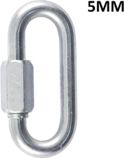 Quick link - 5 mm - gegalvaniseerd - schroef lock - 4 stuks