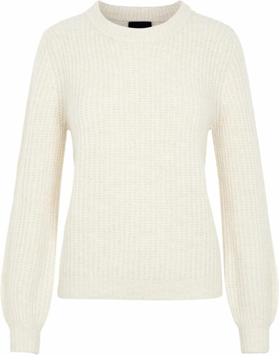 PCFENJA LS O-NECK KNIT BFD KAC BC - 17111292 - Whitecap Gray - Maat XL