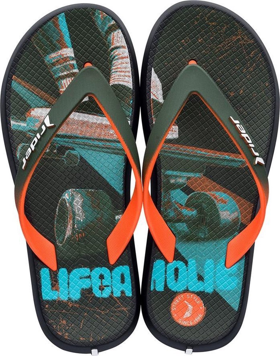 Rider Energy Kids Slippers - Slippers  - zwart dessin - 28-29