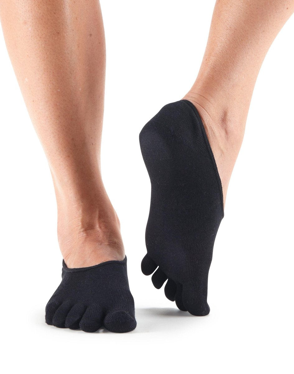 ToeSox Sneakersokken met tenen Casual Dash Zwart