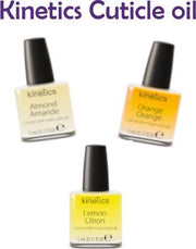 Set Kinetics nagelriemolie/Cuticle oil in 3 geuren Almond