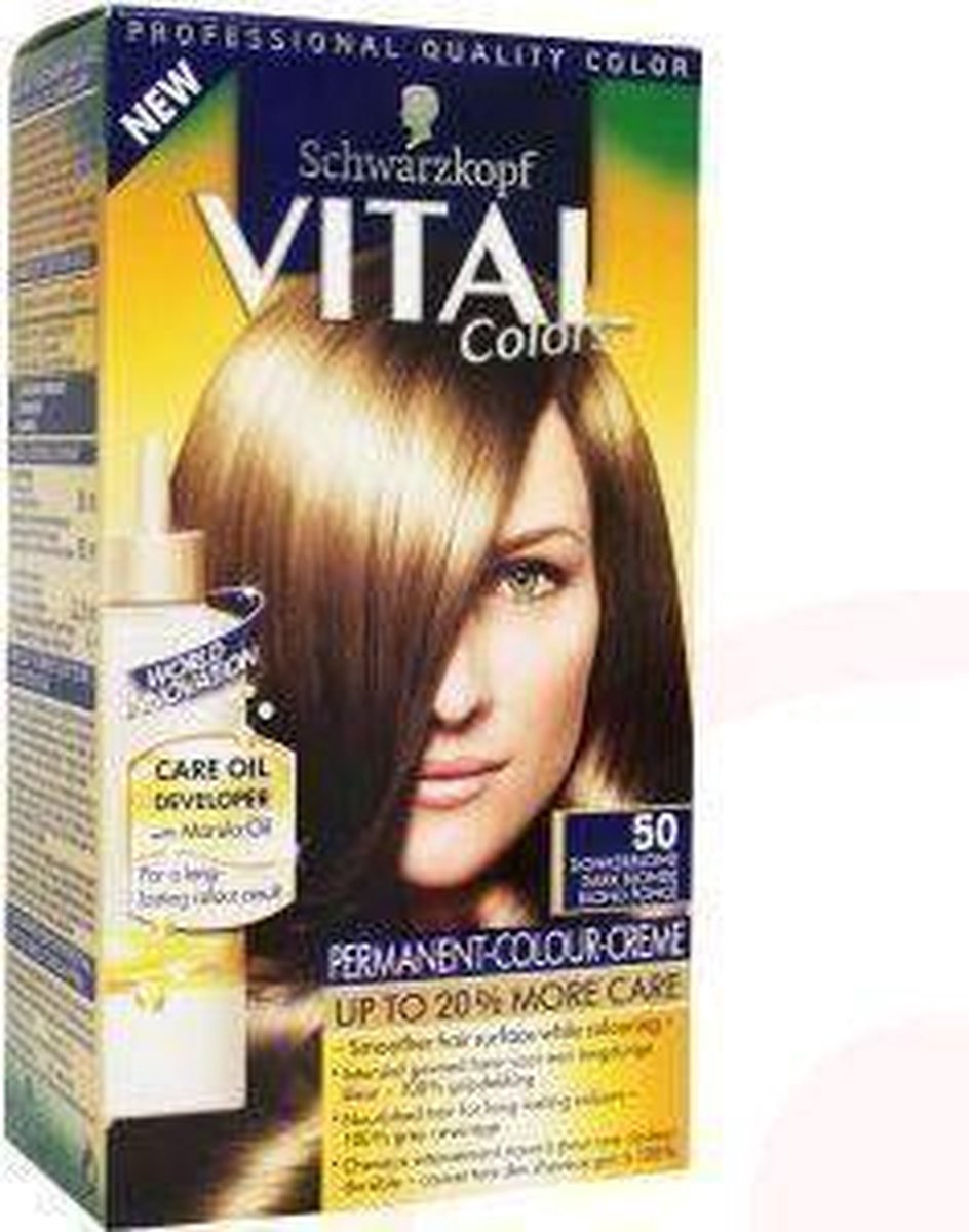 Schwarzkopf Vital Colors 50 Donkerblond haarverf 3st
