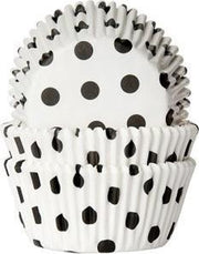 Cupcake Cups Wit met Stip 50x33mm. 50st.