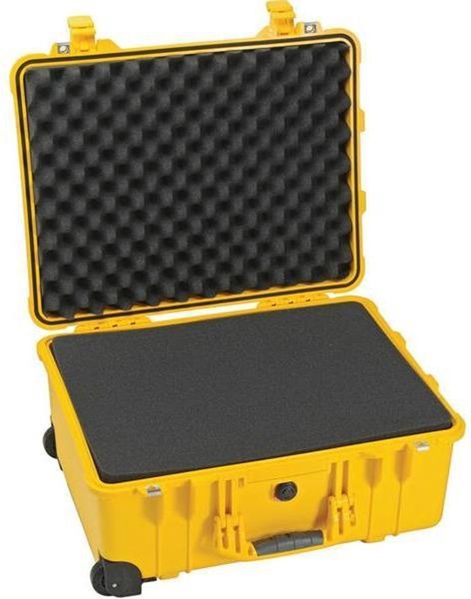 Peli Case   -   Camerakoffer   -   1560    -  Geel   -  incl. plukschuim  51