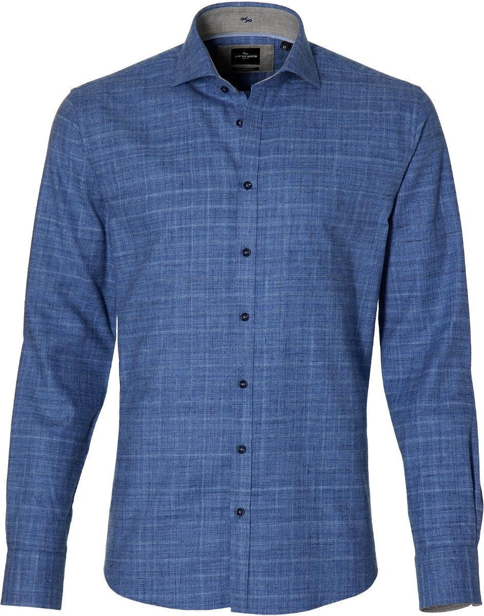 Jac Hensen Overhemd - Modern Fit - Blauw - 4XL Grote Maten