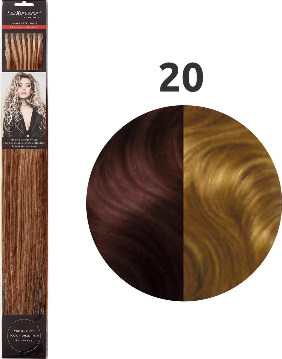 Balmain - HairXpression - Fill-In Extensions - Straight - 50 cm - 25 Stuks - 20