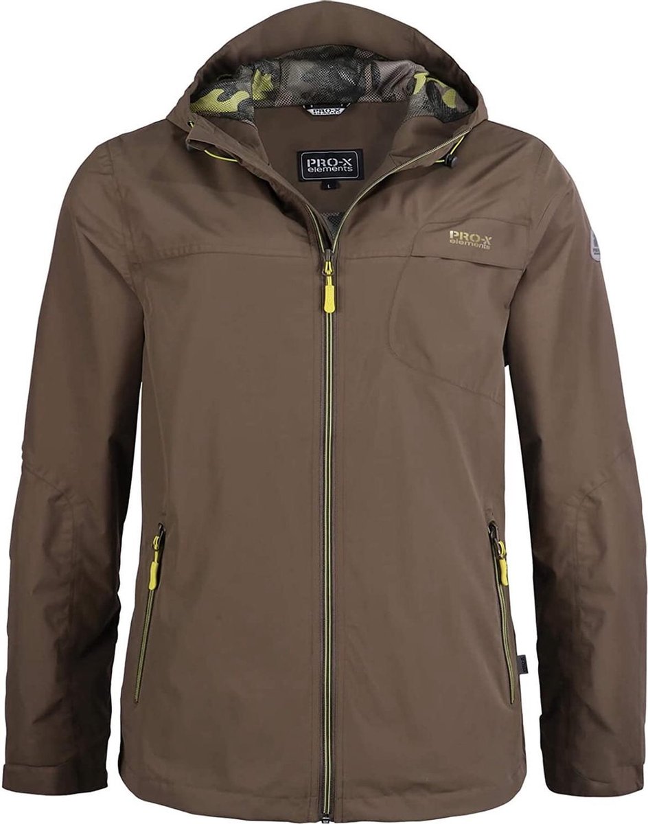 Pro-x Elements Outdoorjas Heren Polyester Bruin Maat Xxl