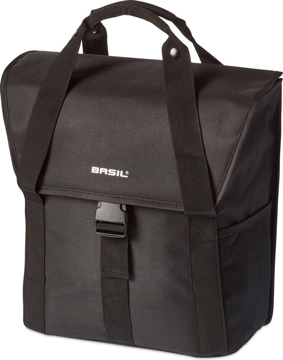 Fietstas Basil Go-Single 18 liter 33 x 17 x 41 cm - zwart