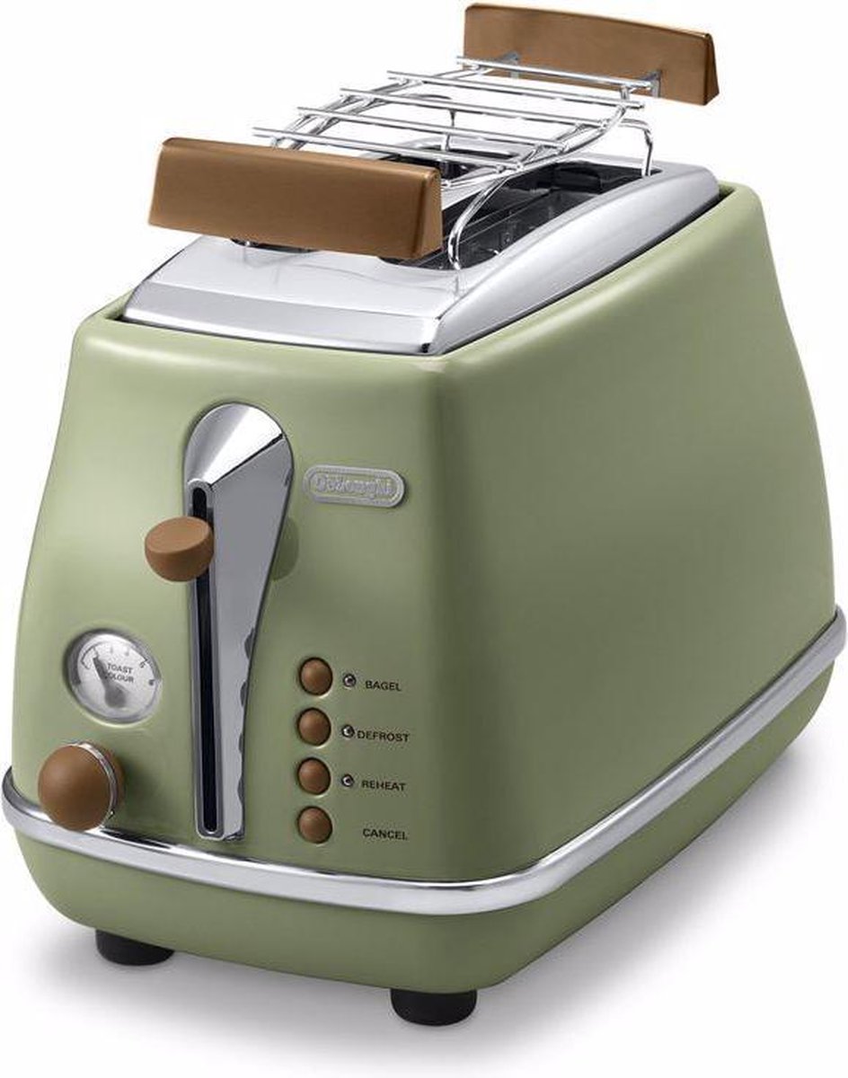 De'Longhi  Broodrooster Icona Vintage CTOV 2103.GR - Groen