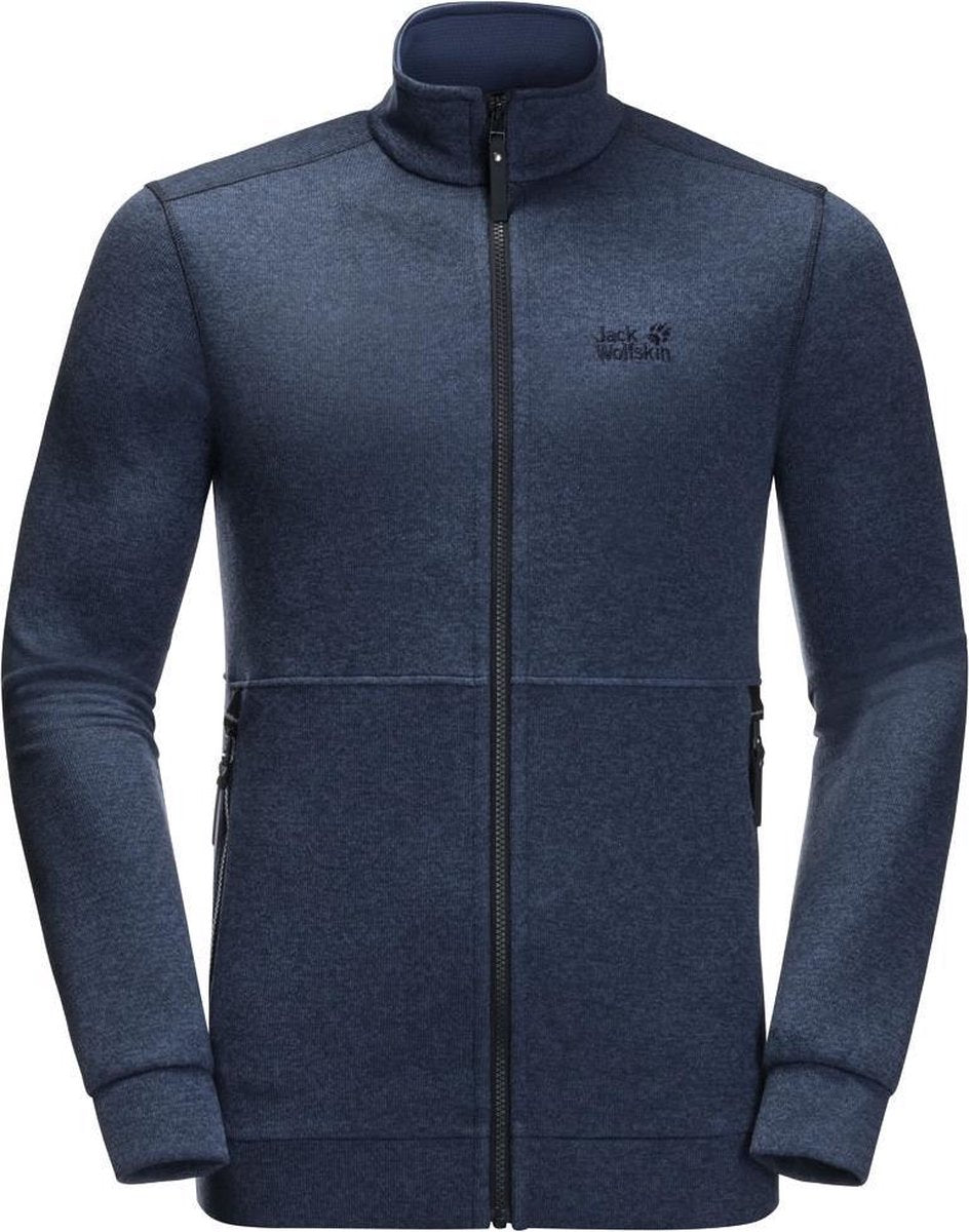 Jack Wolfskin Finley Jacket Men - Heren - Fleecevest - Blauw