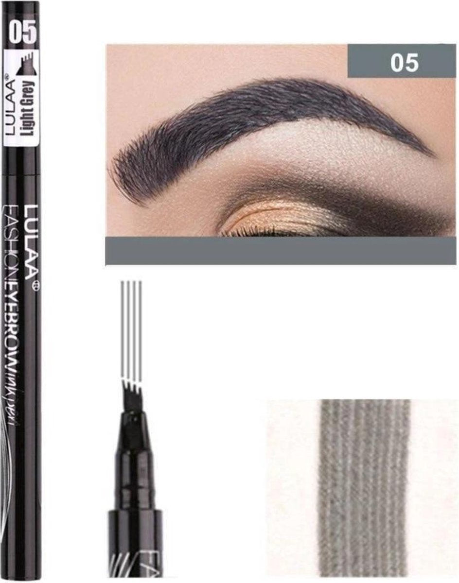Perfect Arch Tattoo Pen - Brow Microfilling Pen - Brow Artist Micro Tattoo - Light Grey - uit het assortiment van 'Het Gemak'