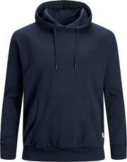 JACK & JONES sweatvest katoen - met capuchon - donkerblauw -  Maat: 7XL
