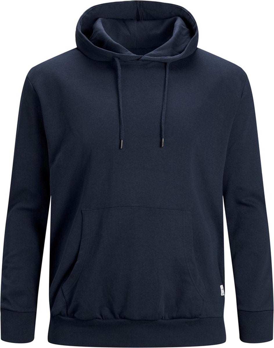 JACK & JONES sweatvest katoen - met capuchon - donkerblauw -  Maat: 7XL