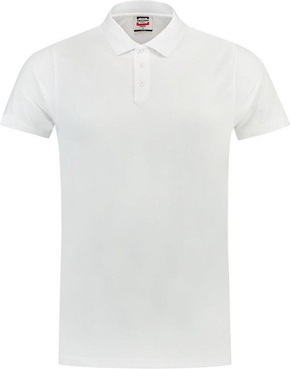 Tricorp 201013 Poloshirt Cooldry Slimfit Wit maat L