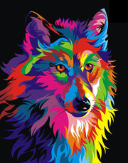 I Wannahave Diamond Painting Volwassenen - Diamond Painting Kinderen - Wolf - 50x40 cm