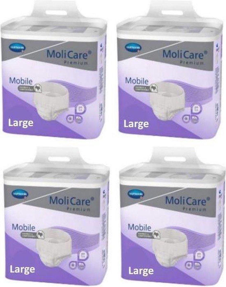 Hartmann MoliCare Premium Mobile 8 druppels Large - Karton van 56 incontinentieslips