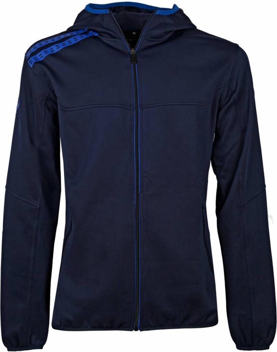 Q1905-Quick Heren Trainingsjack Pantic Blauw / Wit Heren Jas Maat S
